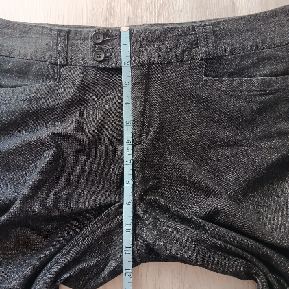 Banana Republic Martin Fit Cotton Novelty Denim Mid-Rise Dark Grey Pant Size 10R - Picture 10 of 15